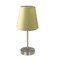 Simple Designs Sand Nickel Mini Basic Table Lamp with Fabric Shade